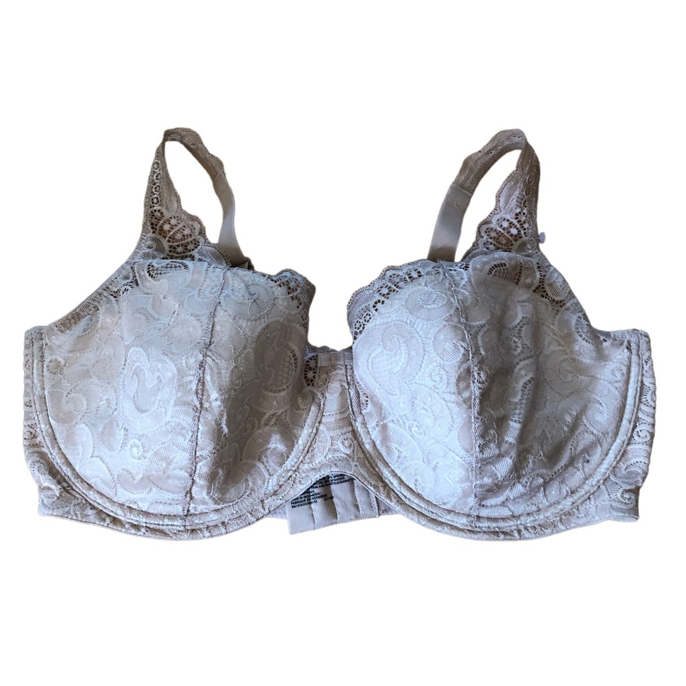 Playtex 42DD Tan Lace Bra